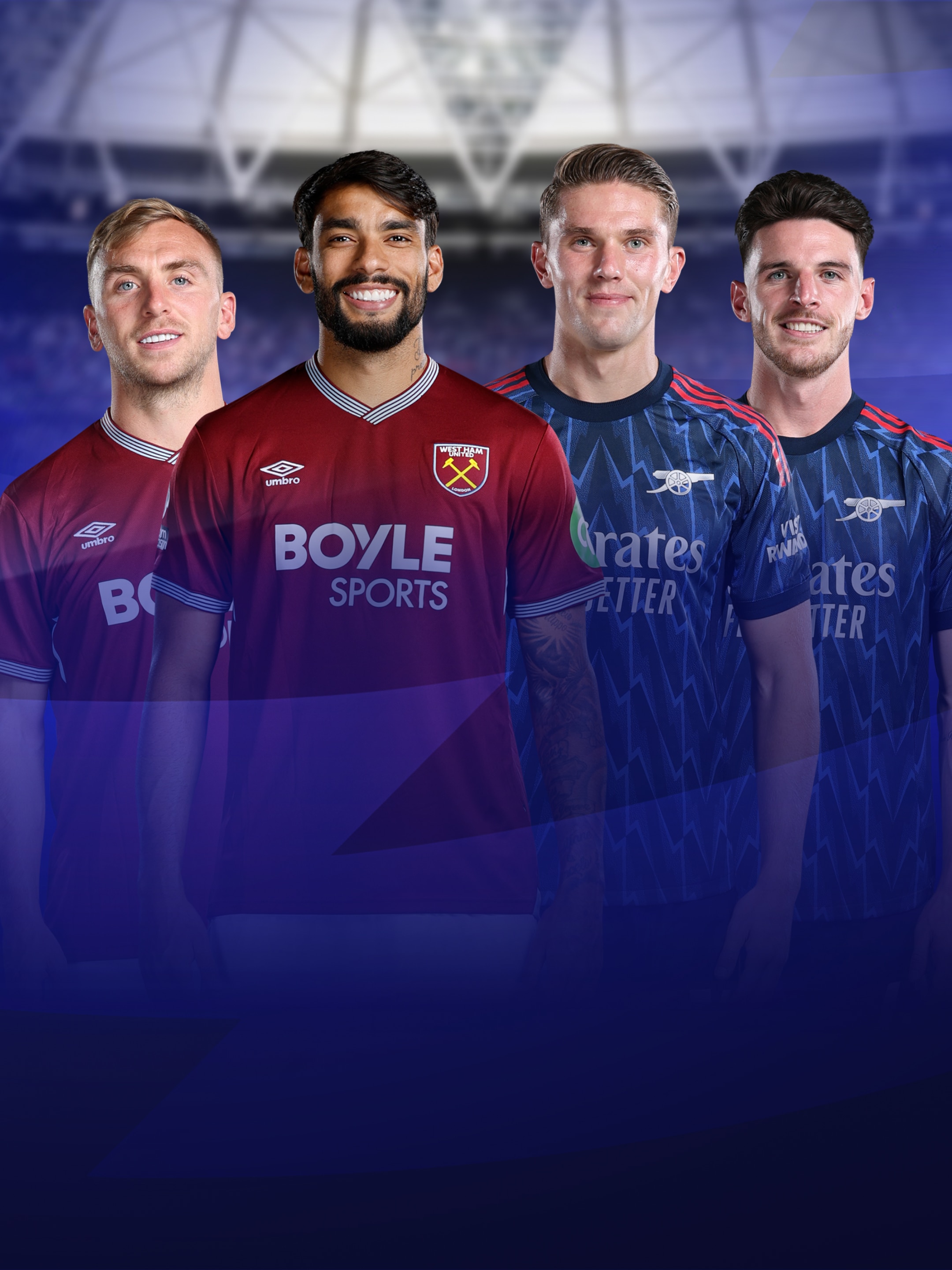 Westham United und  FC Arsenal